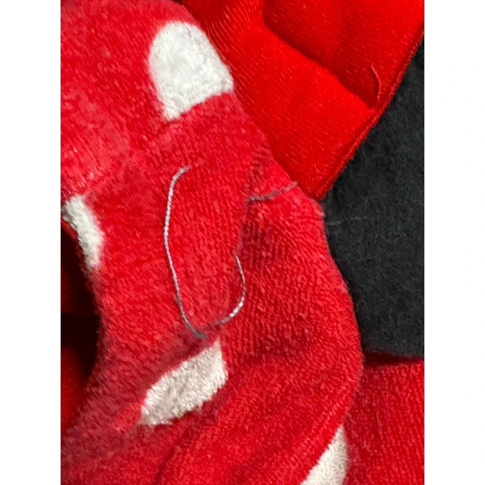 Disney Minnie Mouse Girls Red Polka Dot Hooded Swim Cover Up Robe Size 5/6